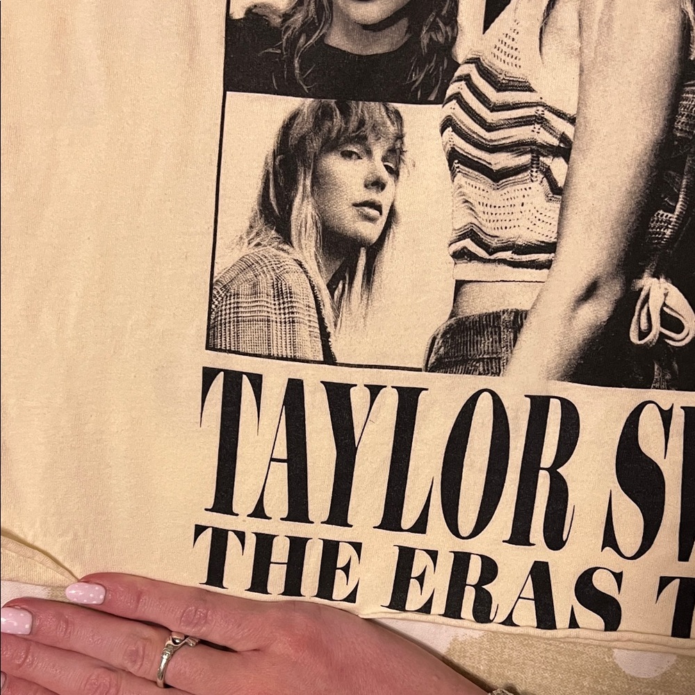 Taylor Swift Cream The Eras Tour Photo Collage Tee - Picture 6 of 7